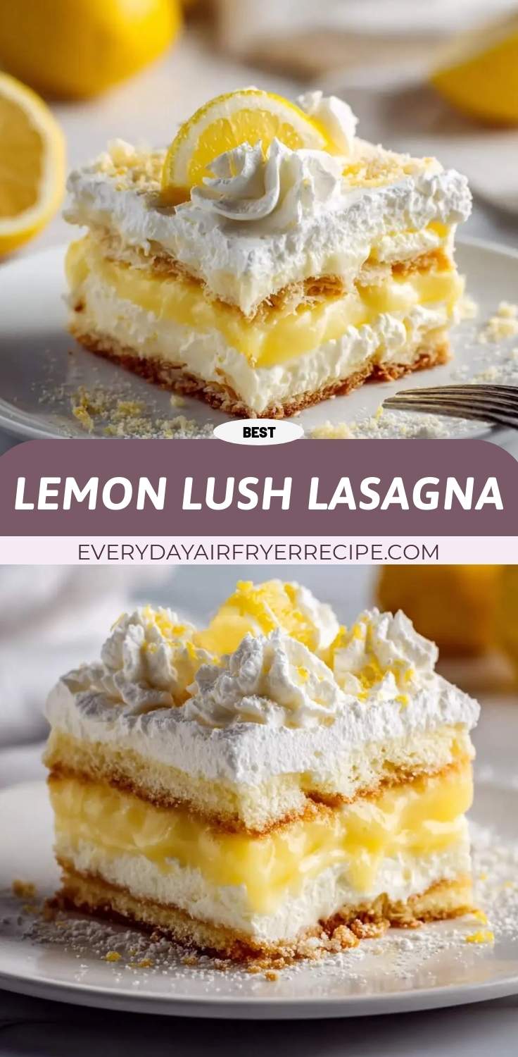 lemon lush lasagna pinterest
