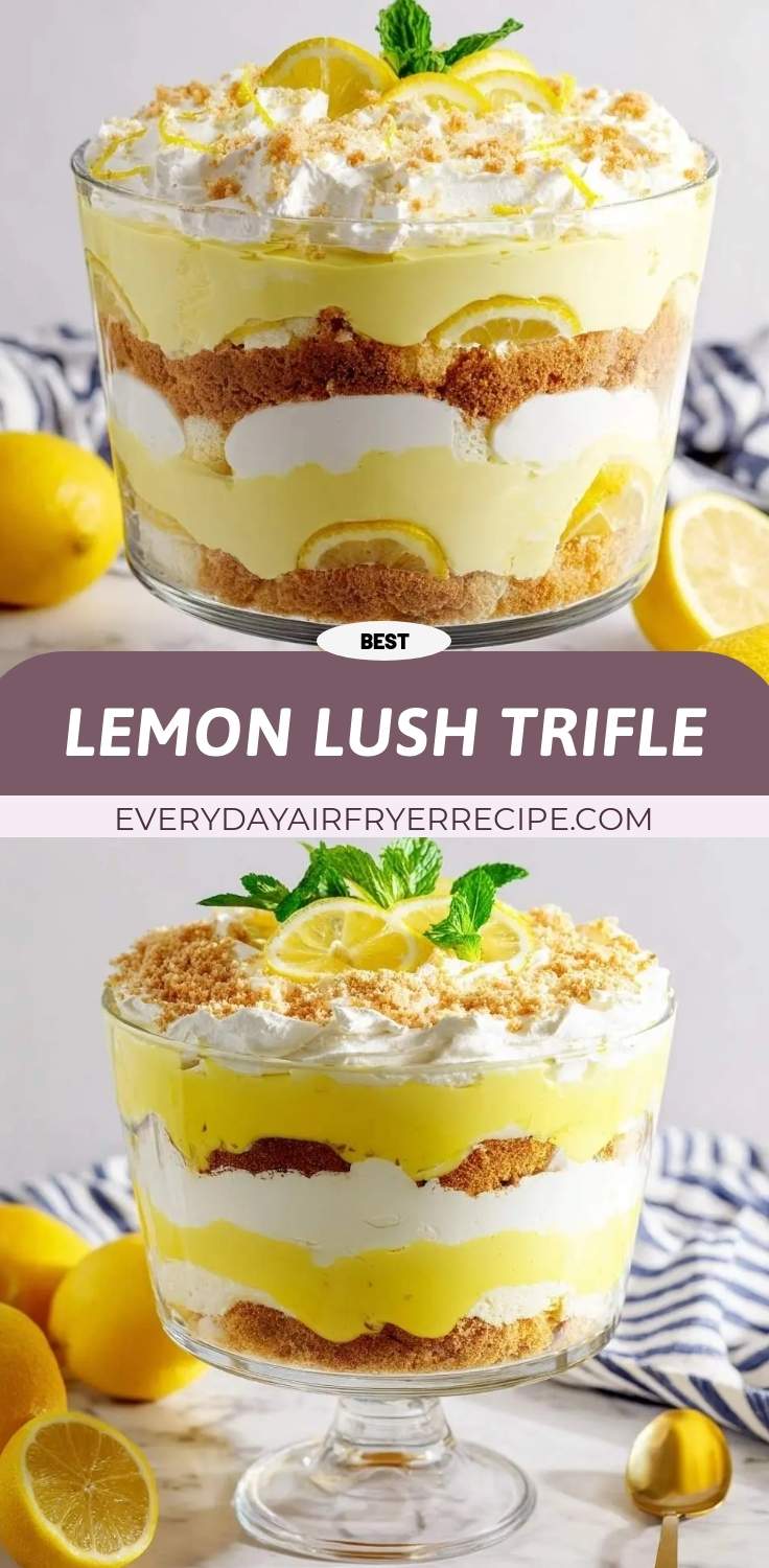 lemon lush trifle pinterest