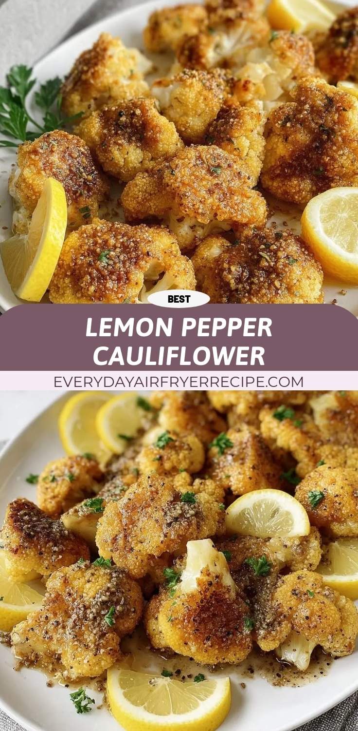 lemon pepper cauliflower pinterest