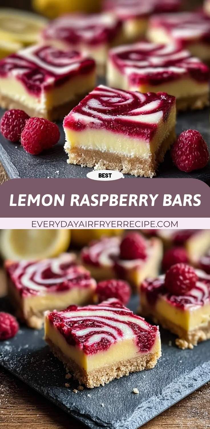 lemon raspberry bars pinterest