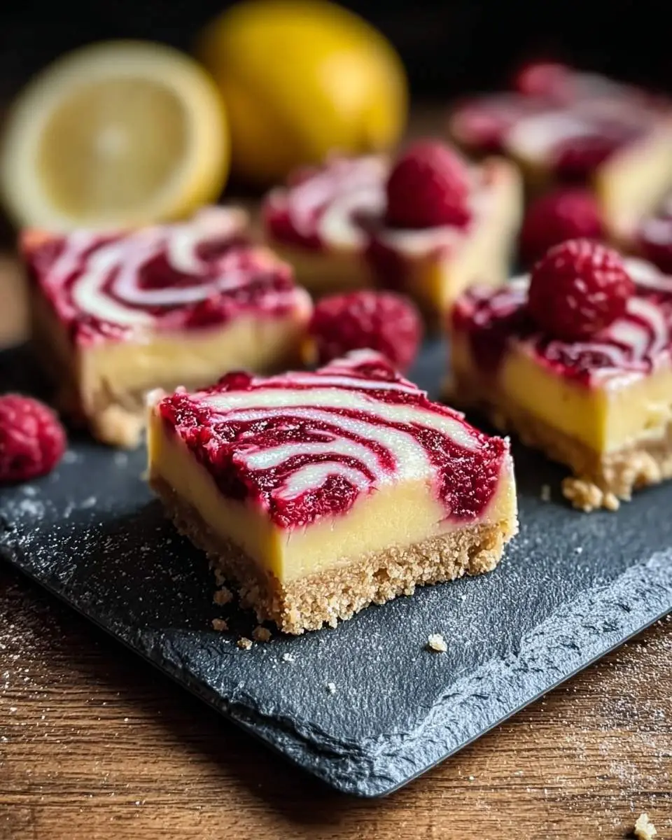 lemon raspberry bars