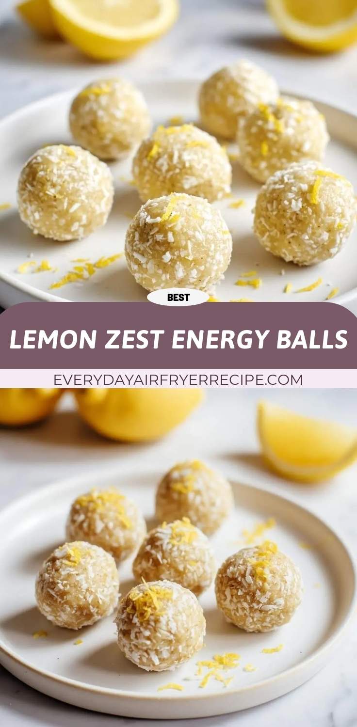 lemon zest energy balls pinterest