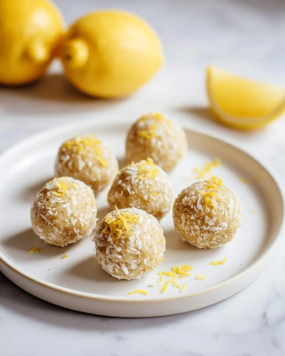 lemon zest energy balls
