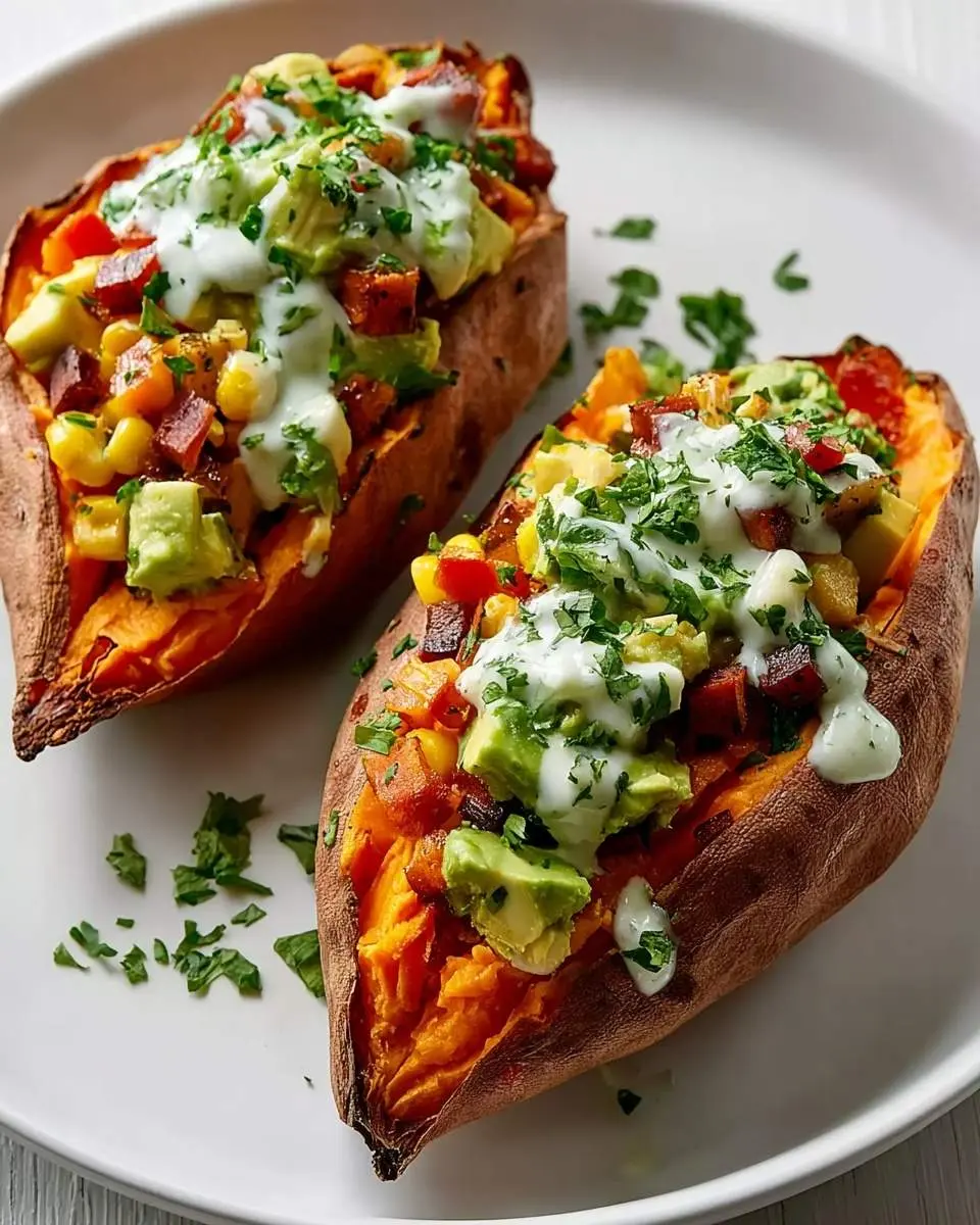 loaded sweet potato