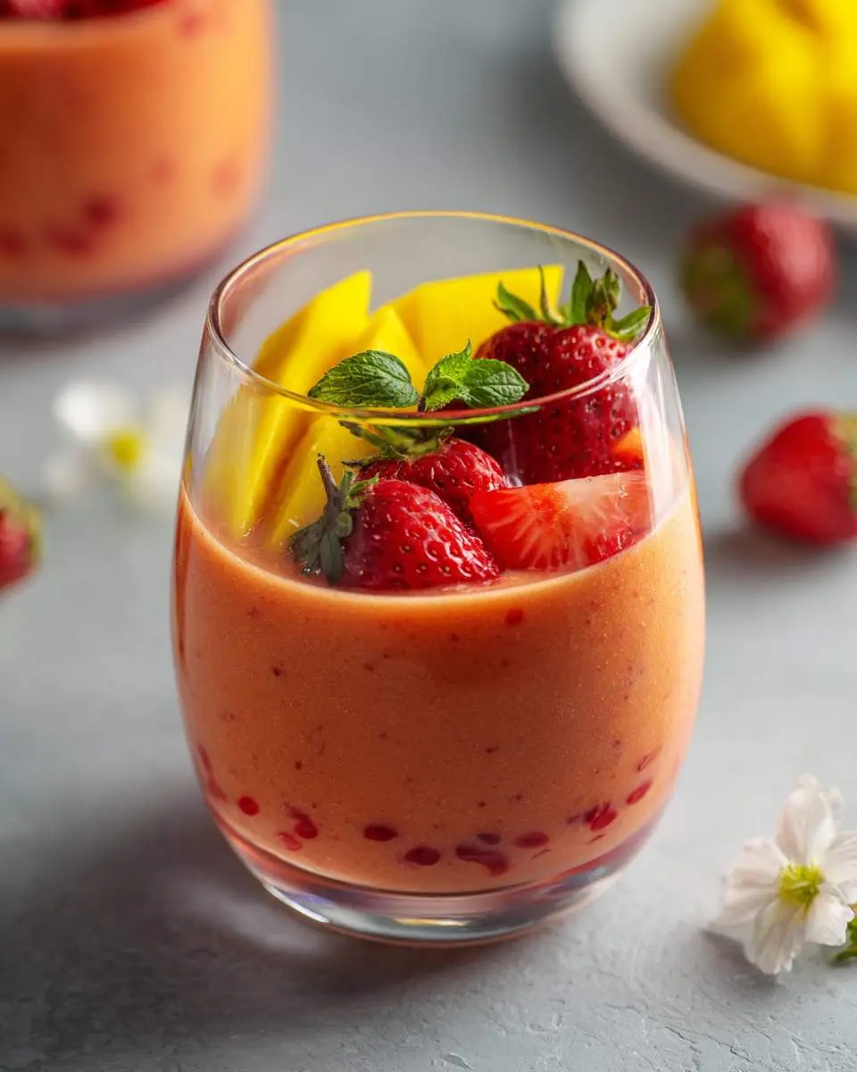 mango strawberry smoothie