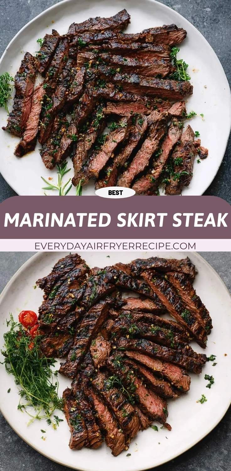 marinated skirt steak pinterest