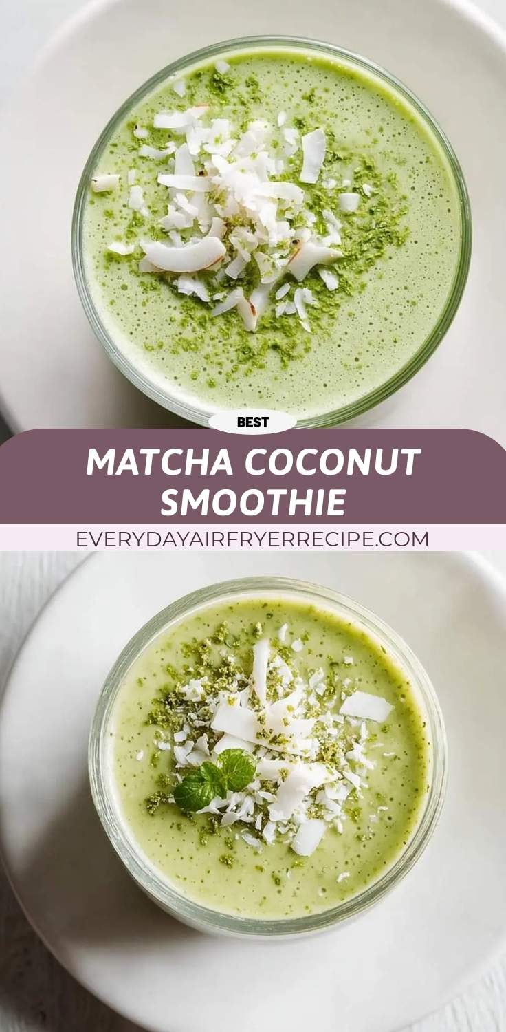 matcha coconut smoothie pinterest