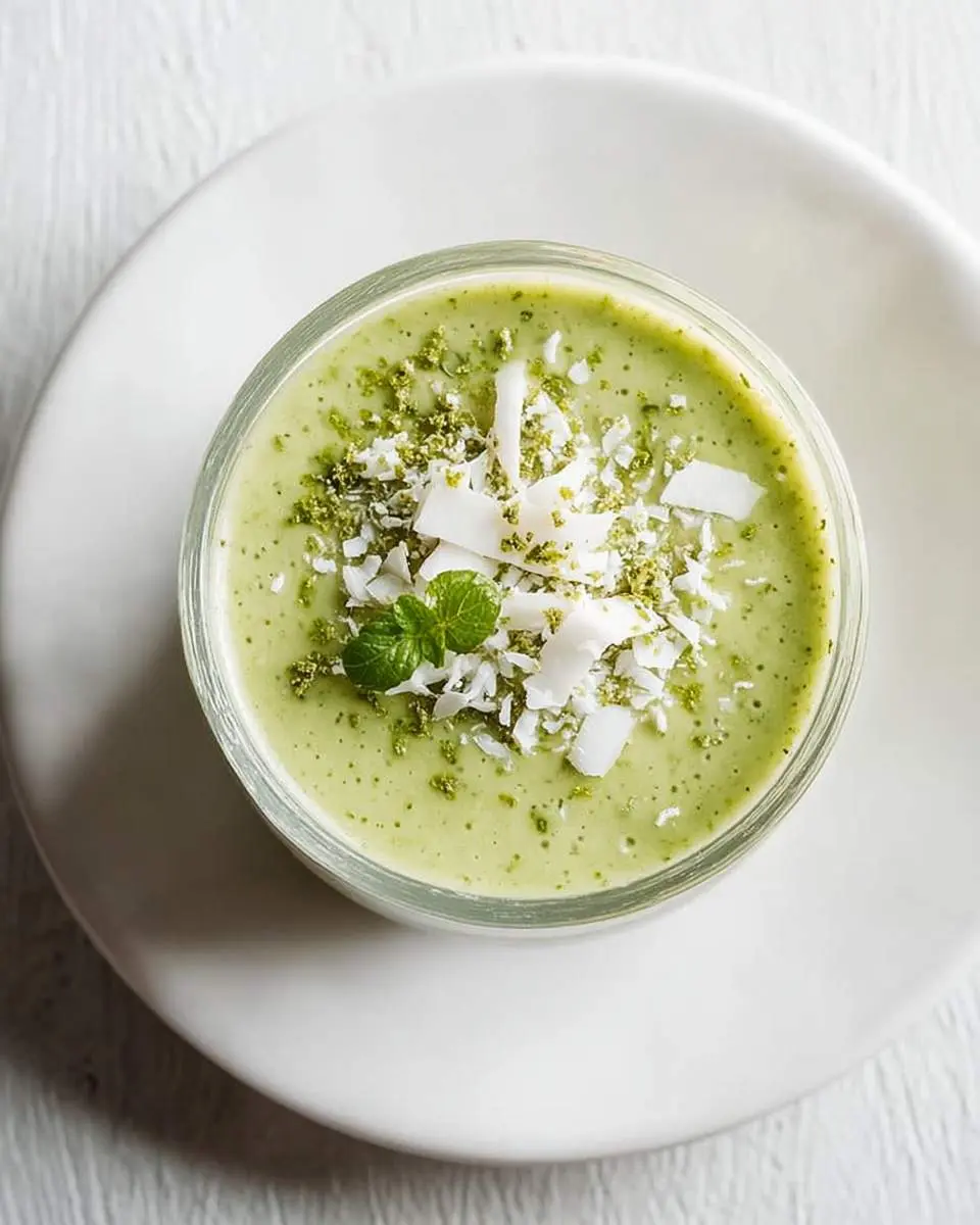 matcha coconut smoothie