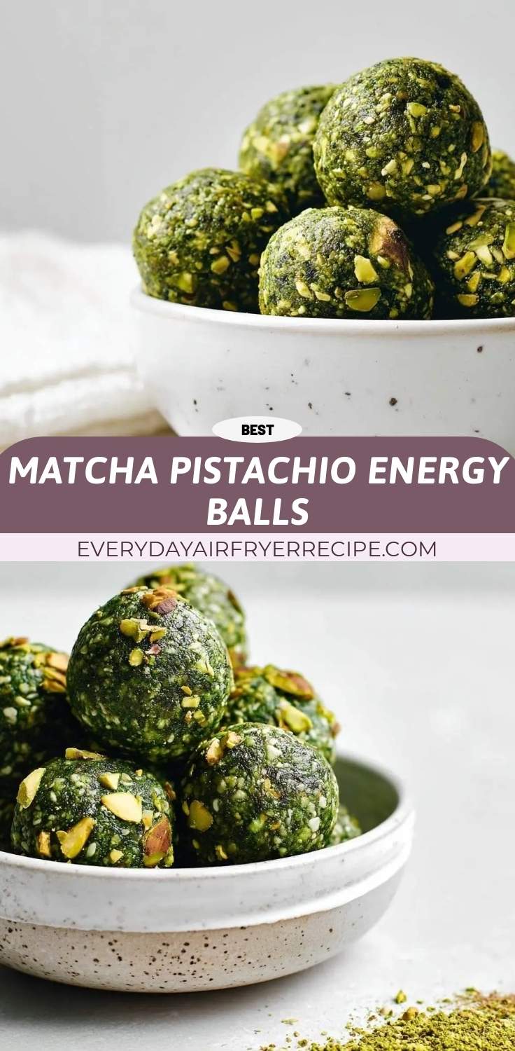 matcha pistachio energy balls pinterest