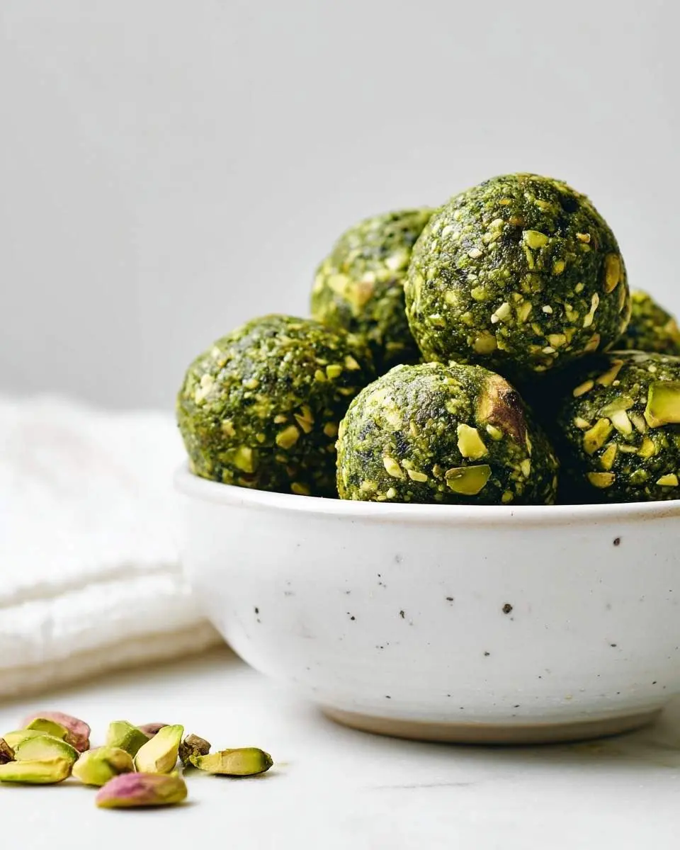 matcha pistachio energy balls recipe 1