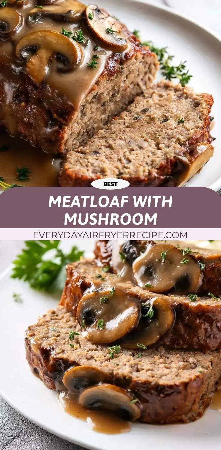 meatloaf with mushroom pinterest