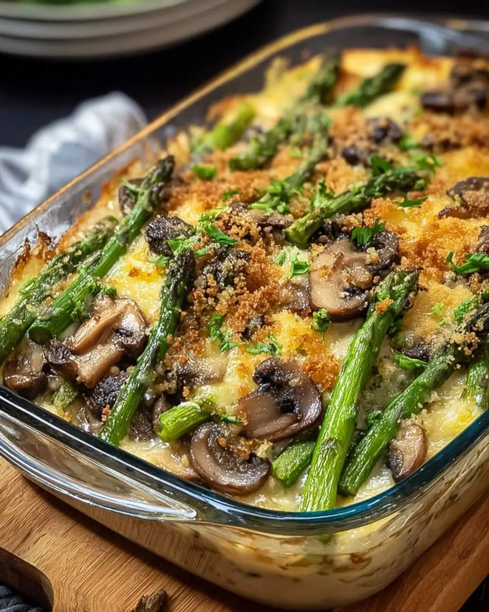 mushroom asparagus casserole recipe 1