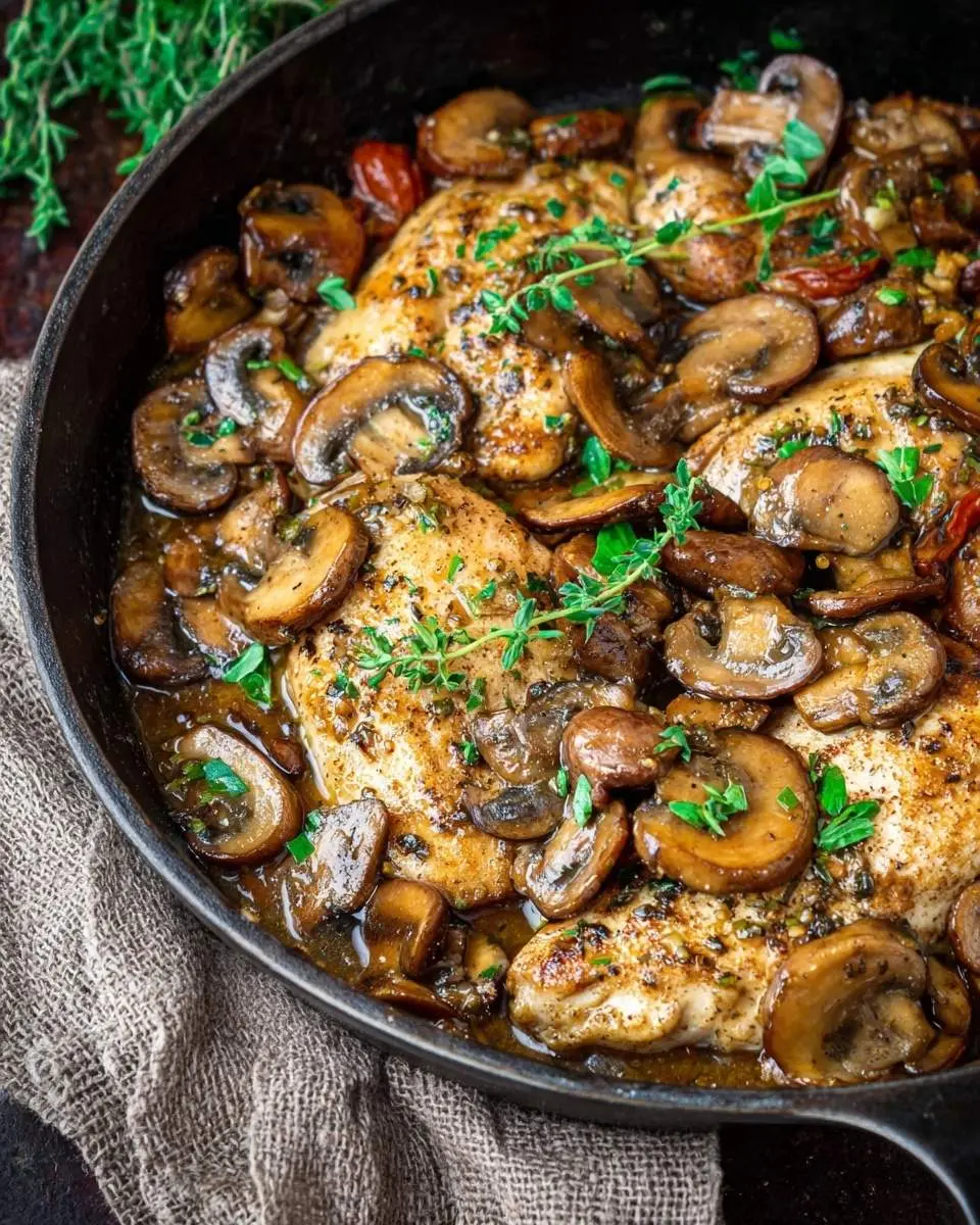 mushroom chicken skillet recipe 1