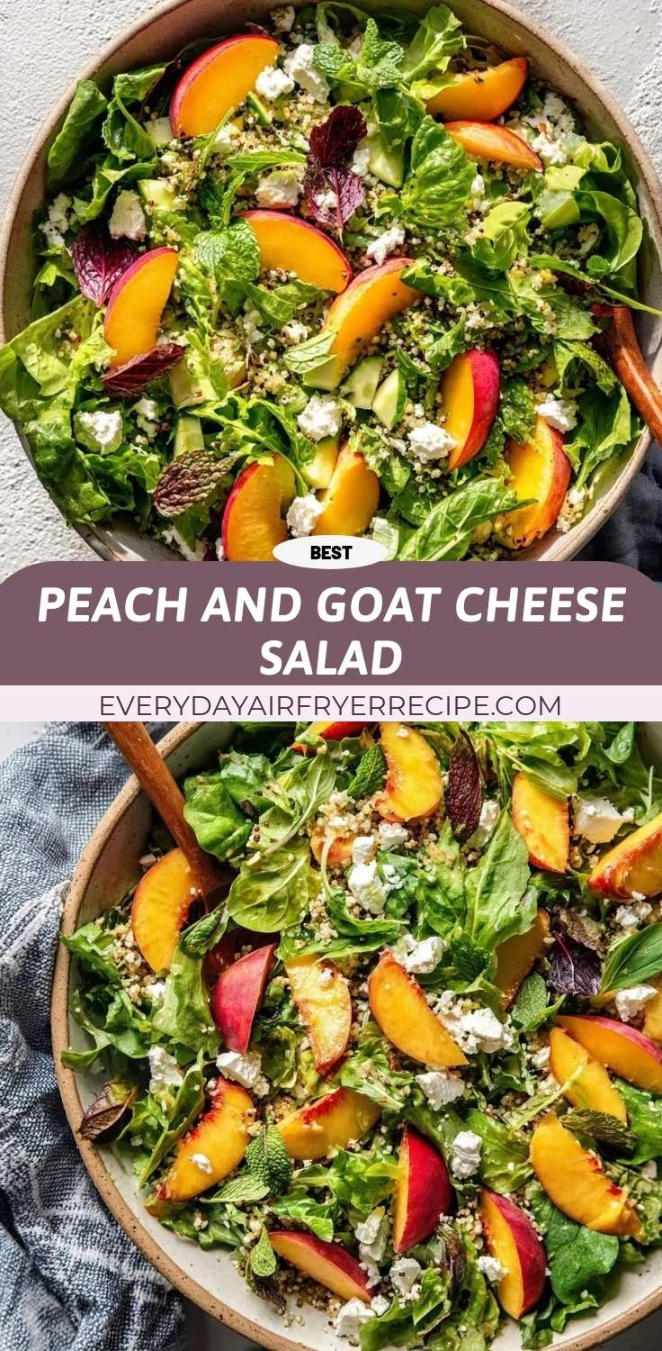 peach and goat cheese salad pinterest