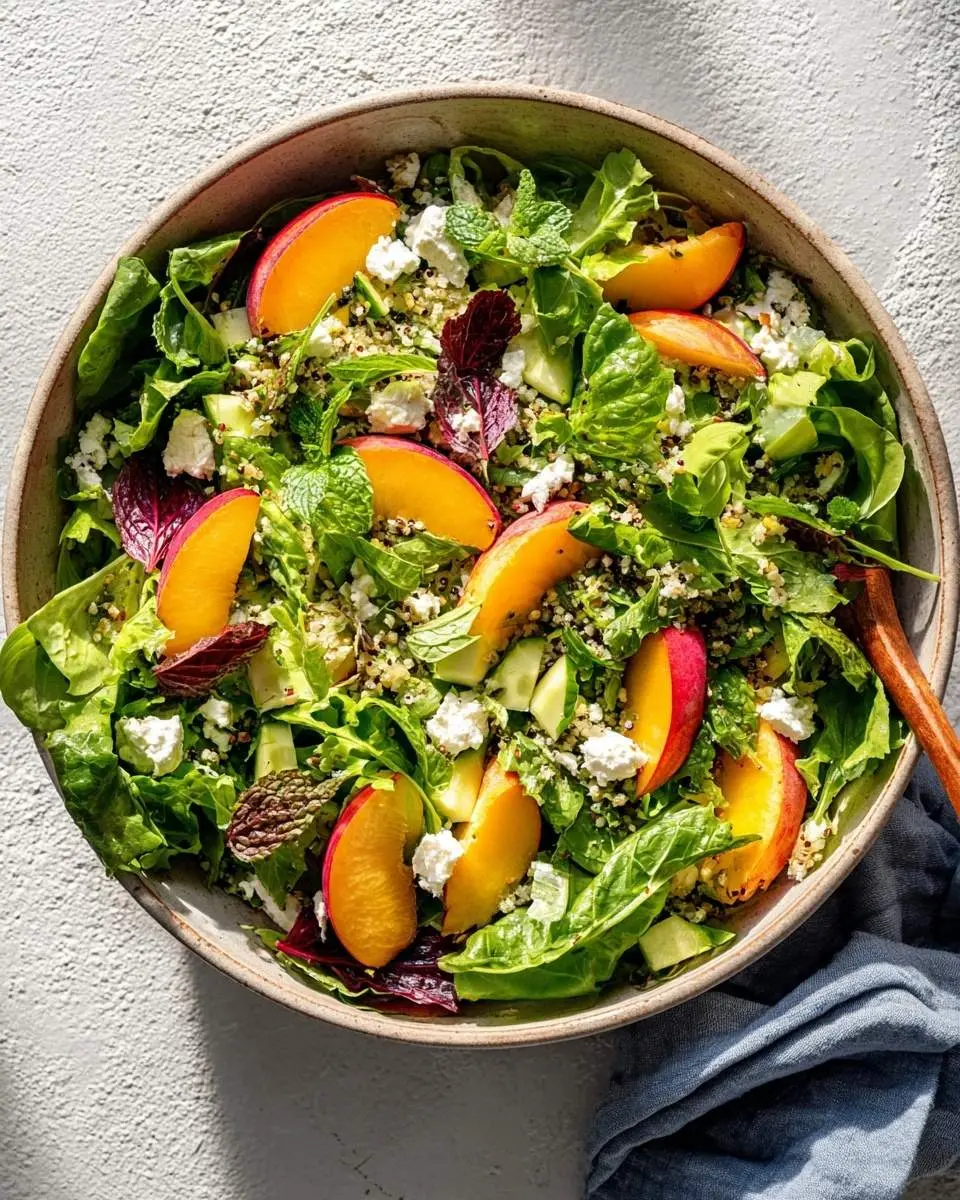 peach and goat cheese salad recipe 1