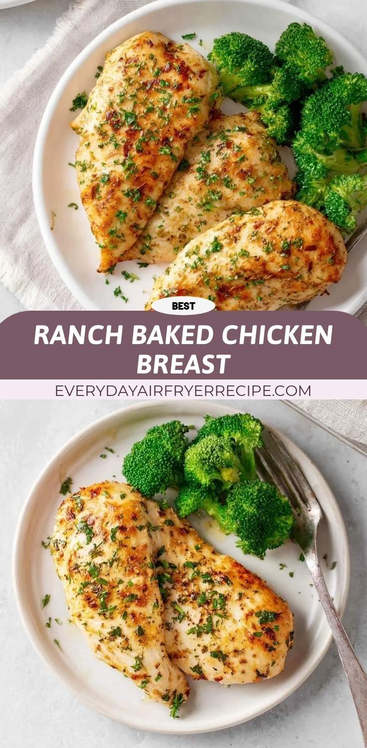 ranch baked chicken breast pinterest