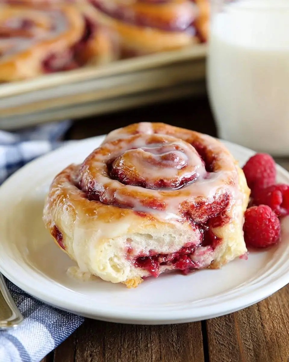 raspberry cinnamon rolls