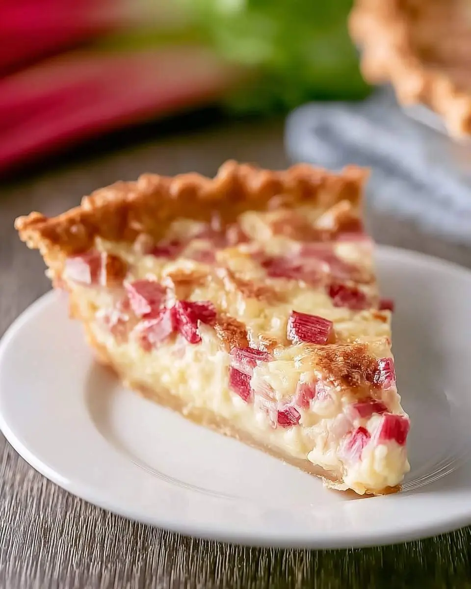 rhubarb custard pie 1