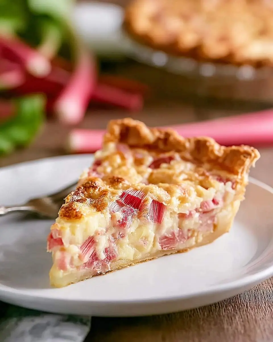 rhubarb custard pie recipe 1