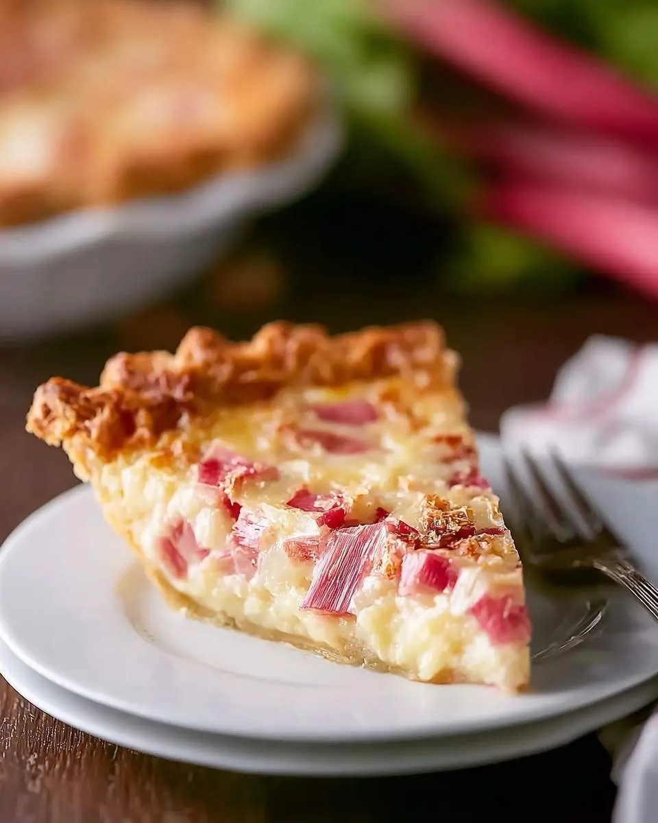 rhubarb custard pie recipe