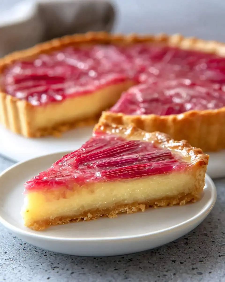 rhubarb custard tart recipe 1