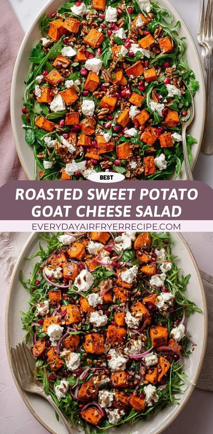 roasted sweet potato goat cheese salad pinterest