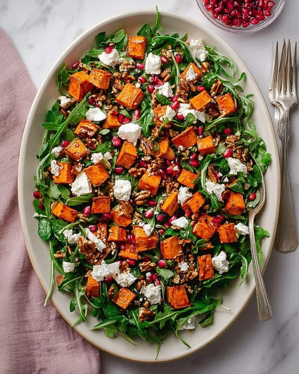 roasted sweet potato goat cheese salad recipe 1