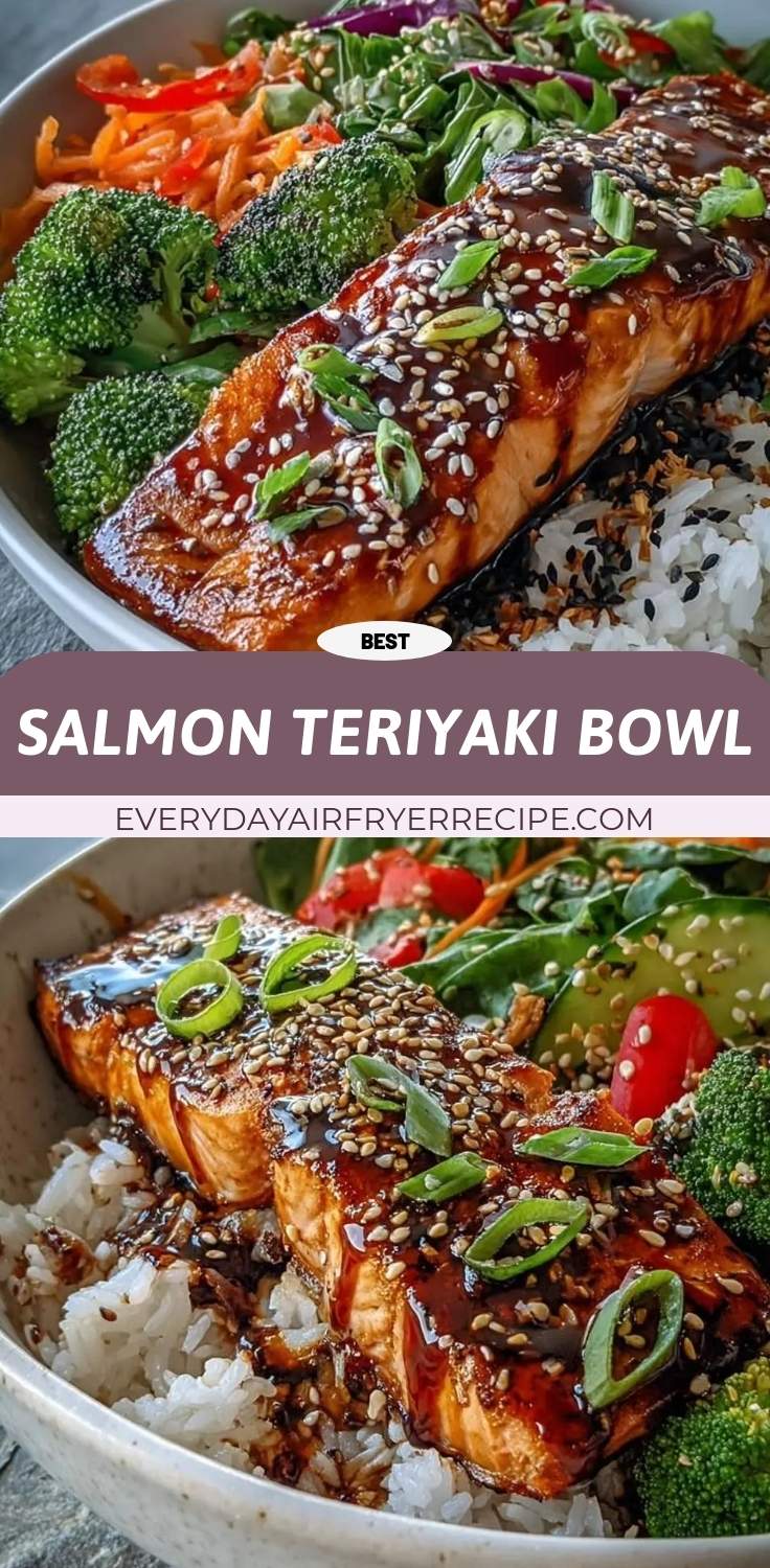 salmon teriyaki bowl pinterest
