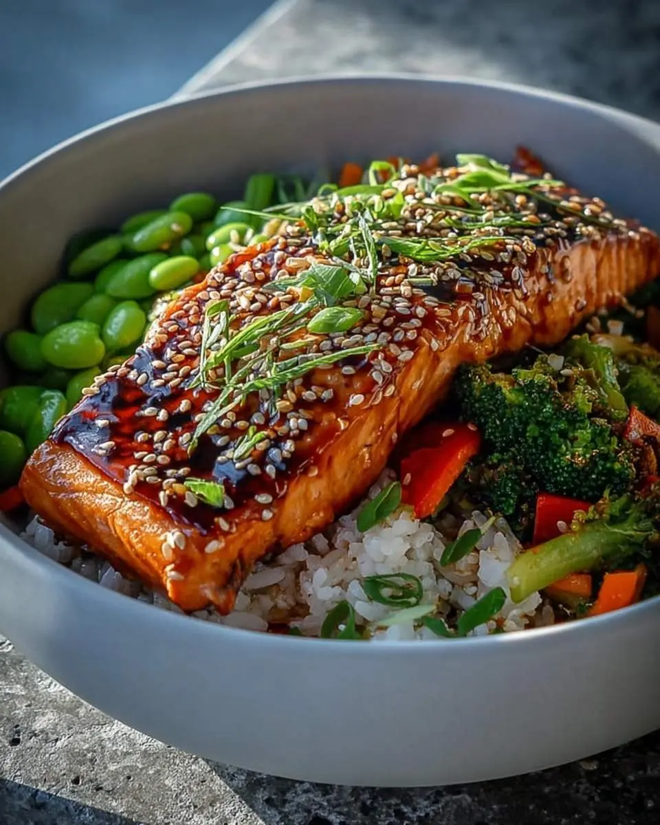 salmon teriyaki bowl recipe