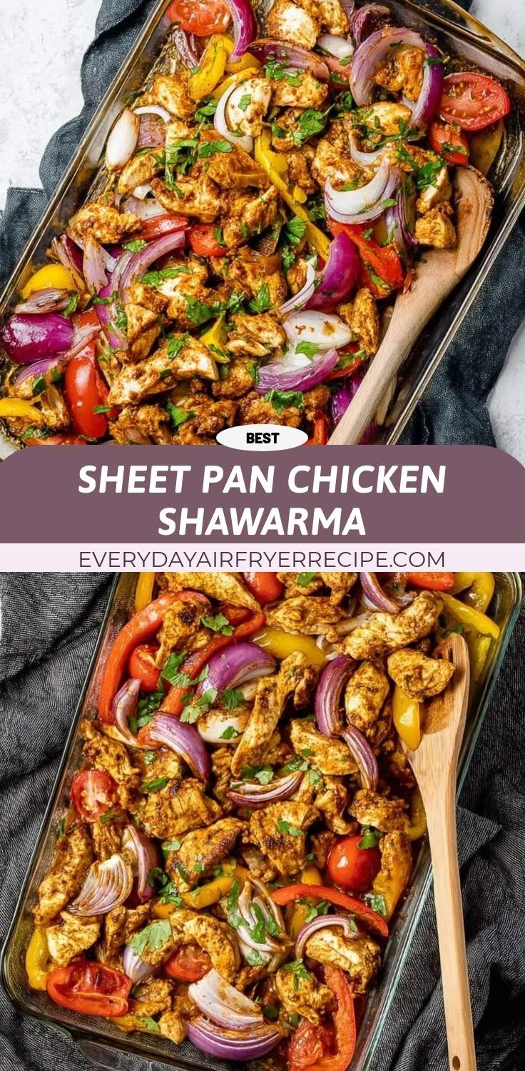 sheet pan chicken shawarma pinterest