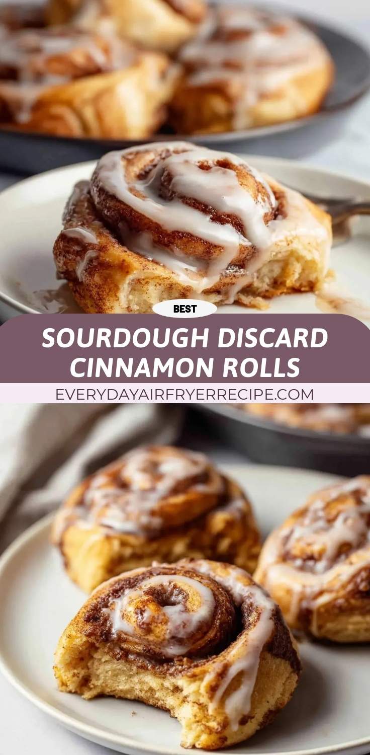 sourdough discard cinnamon rolls pinterest
