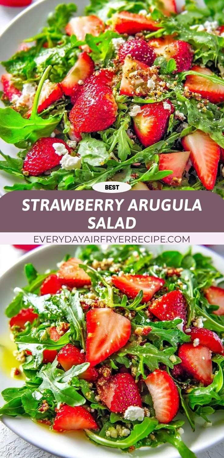 strawberry arugula salad pinterest