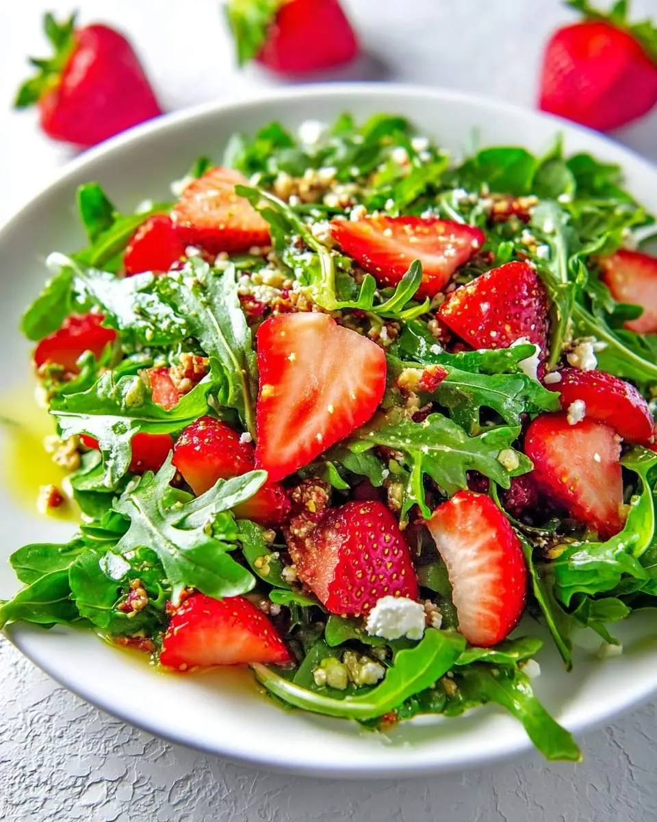 strawberry arugula salad