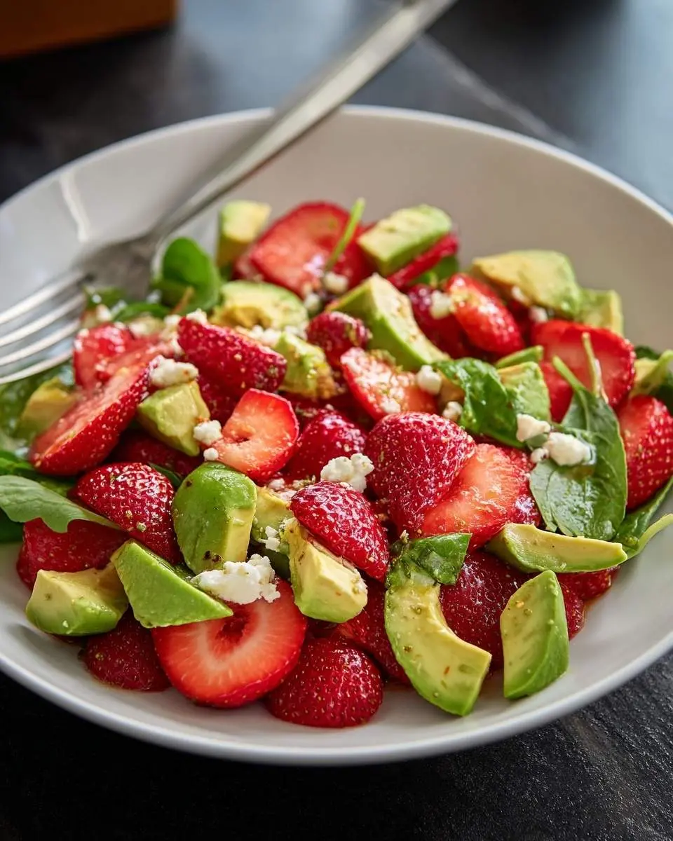 strawberry avocado salad recipe 1