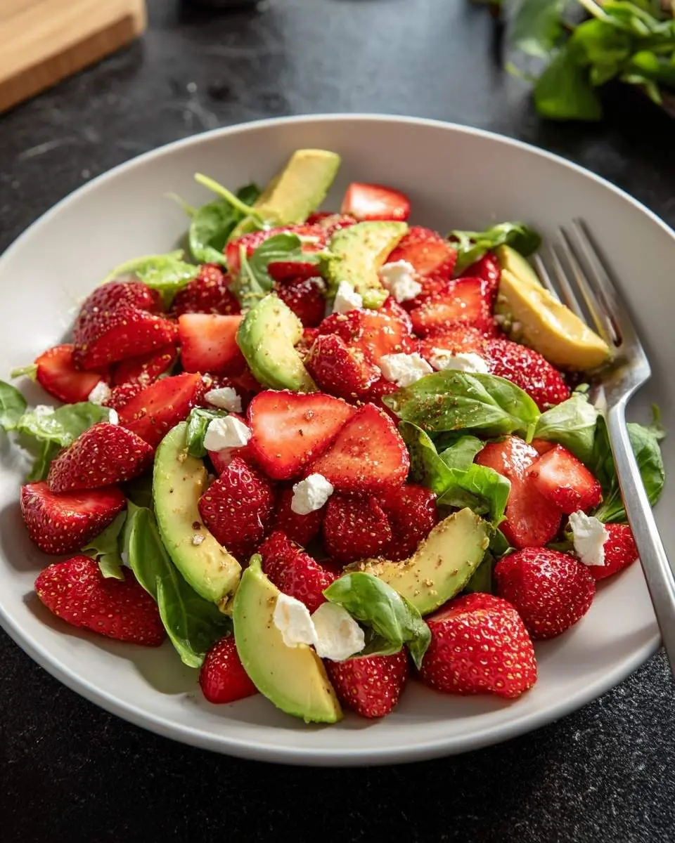 strawberry avocado salad
