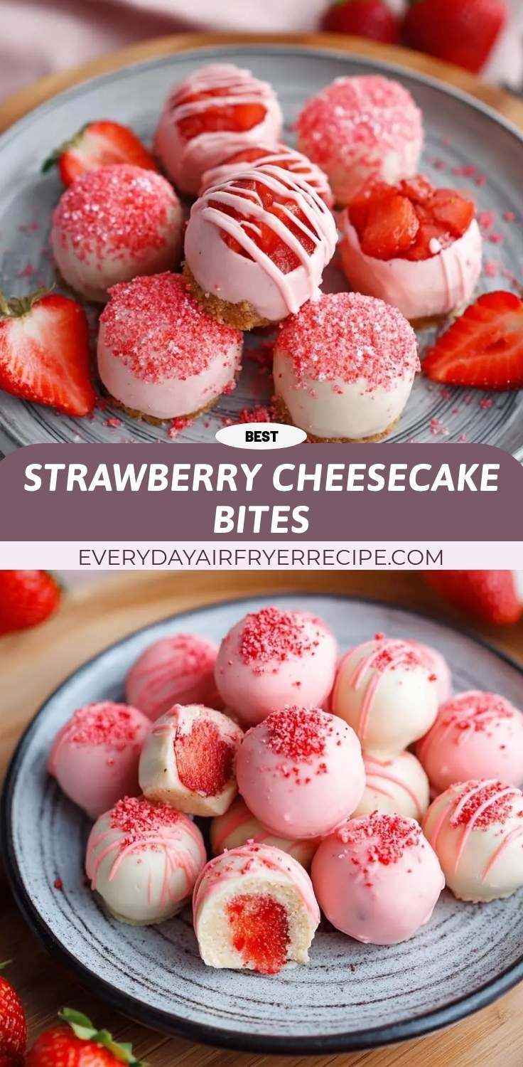 strawberry cheesecake bites pinterest