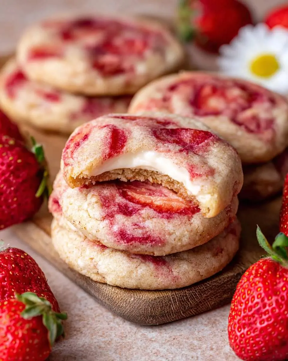 strawberry cheesecake cookies recipe