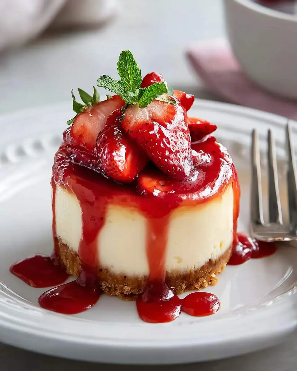 strawberry cheesecake with homemade sauce recipe 1