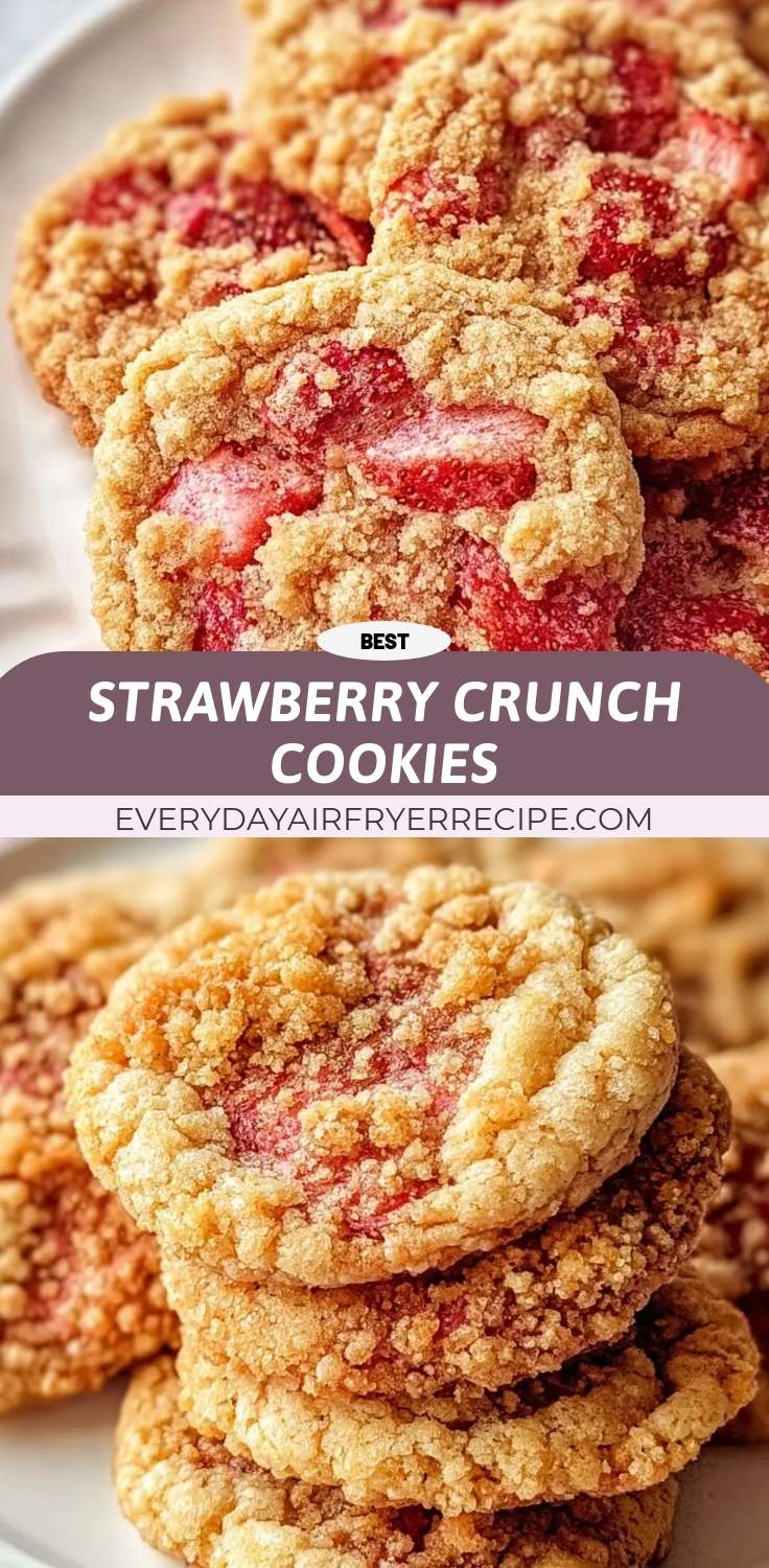 strawberry crunch cookies pinterest