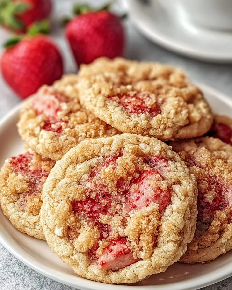 strawberry crunch cookies recipe