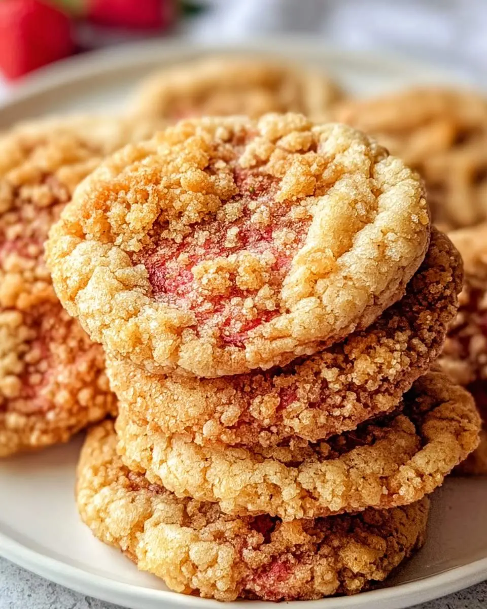 strawberry crunch cookies