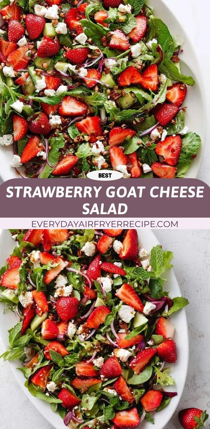 strawberry goat cheese salad pinterest