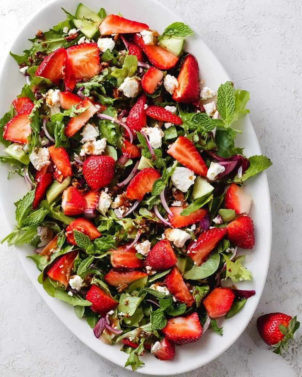 strawberry goat cheese salad