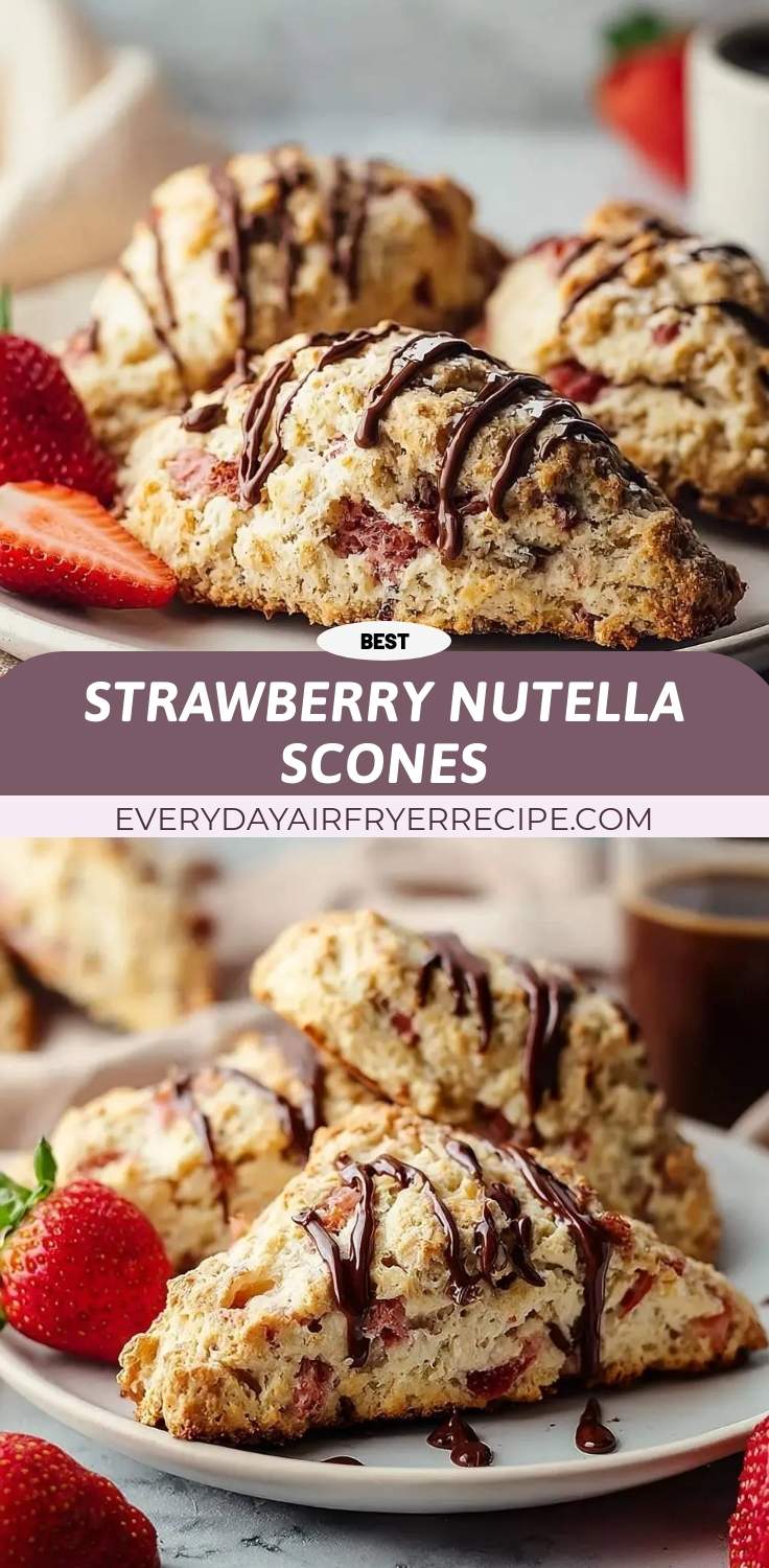 strawberry nutella scones pinterest