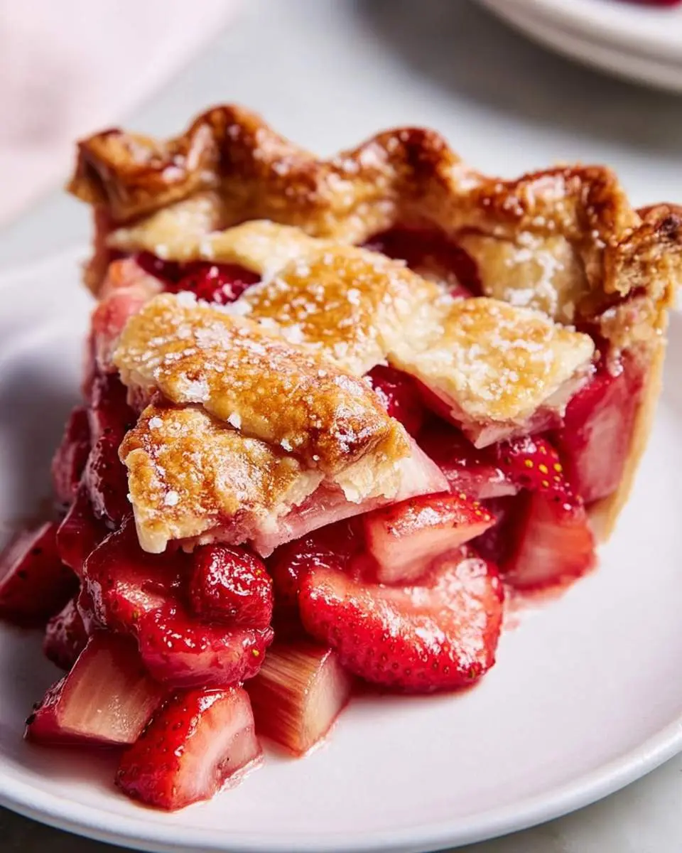 strawberry rhubarb pie recipe 1