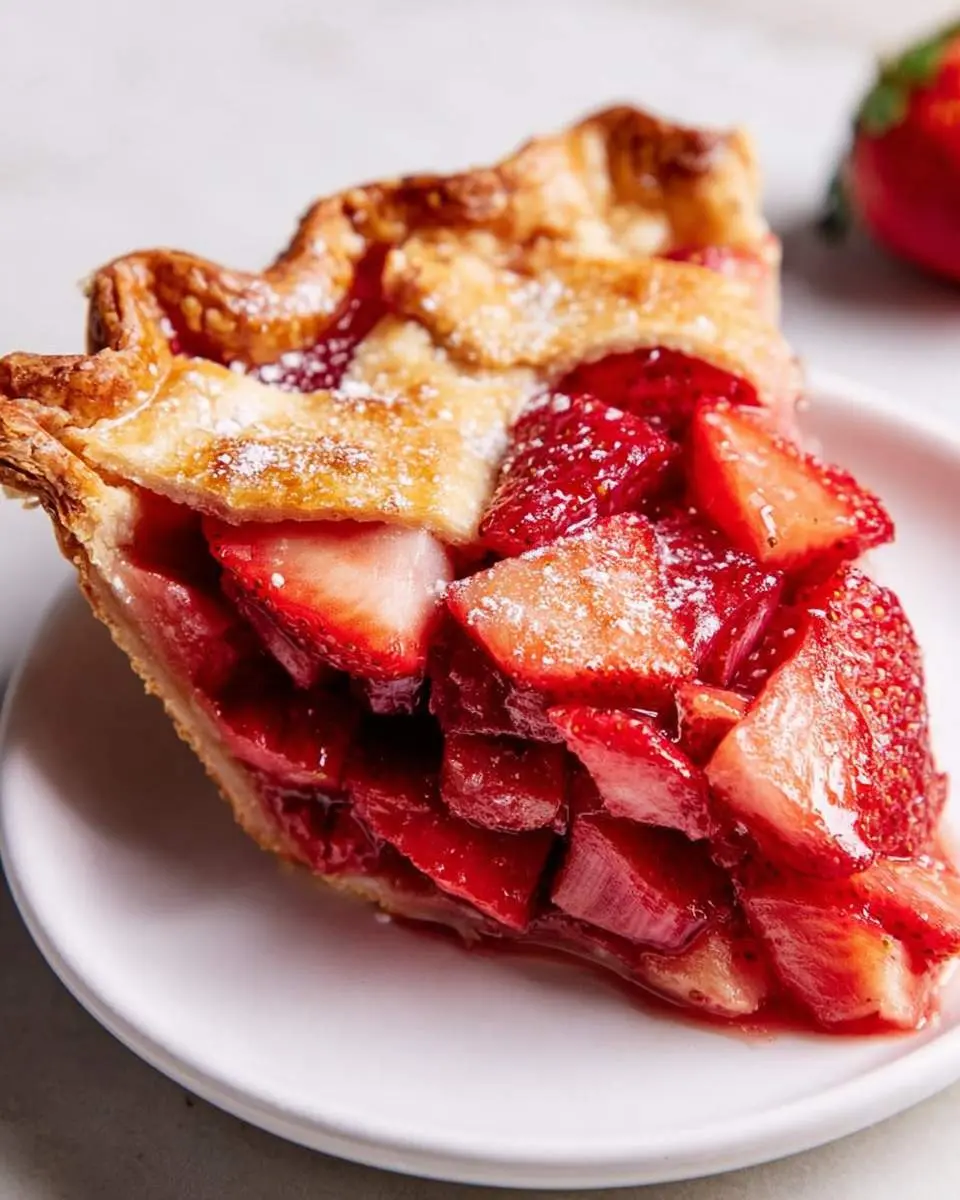 strawberry rhubarb pie recipe