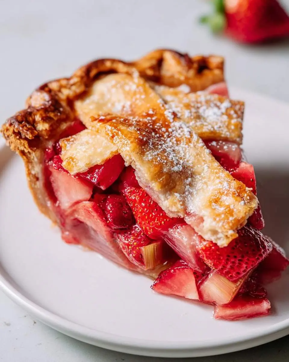 strawberry rhubarb pie