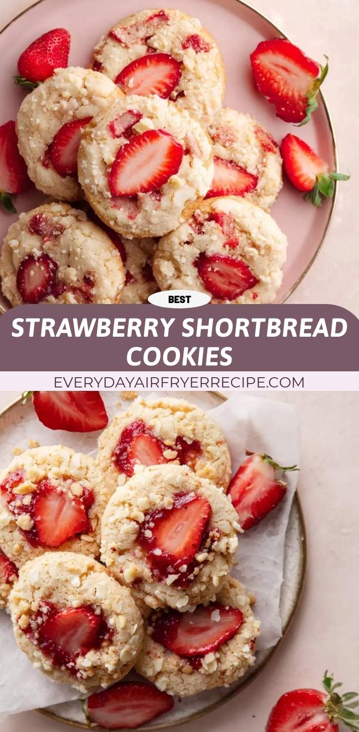 strawberry shortbread cookies pinterest