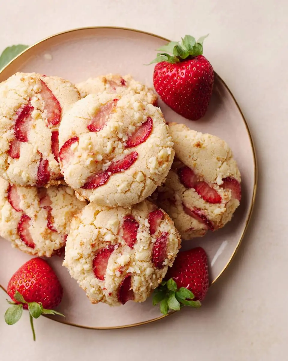 strawberry shortbread cookies recipe