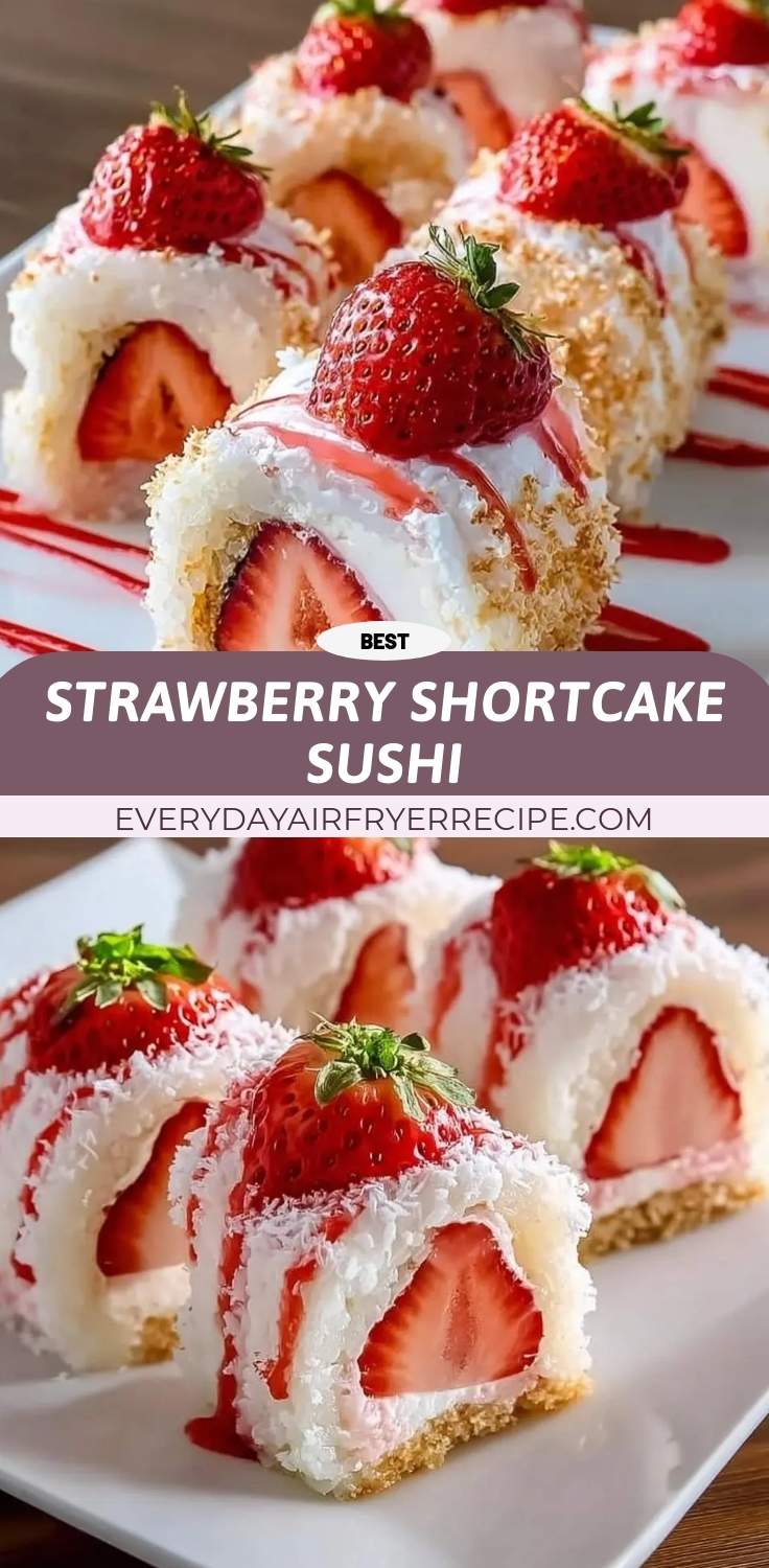 strawberry shortcake sushi pinterest